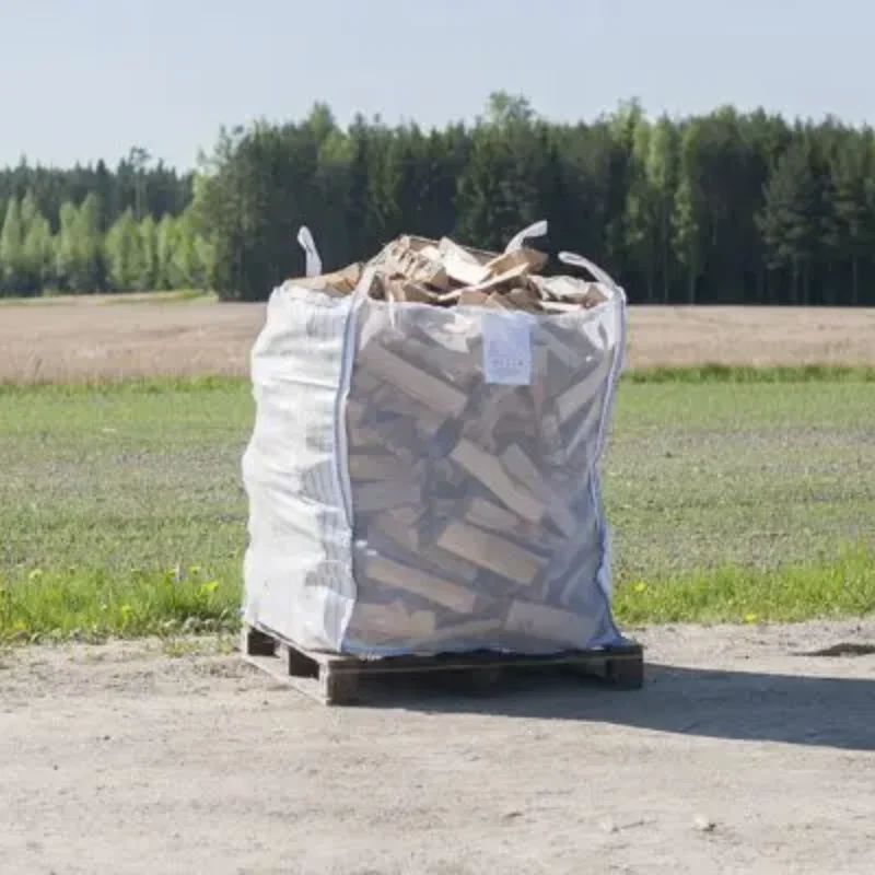 With UV firewood bulk bags  FIBC Mesh bag for Firewood