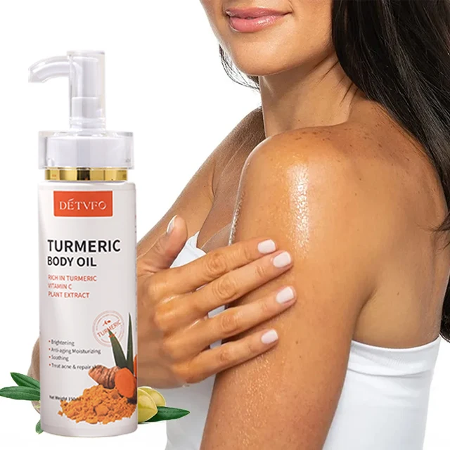 Kojic acid soft skin high quality glow lightening wholesale whiting tumeric essential moisturizing custom body oil