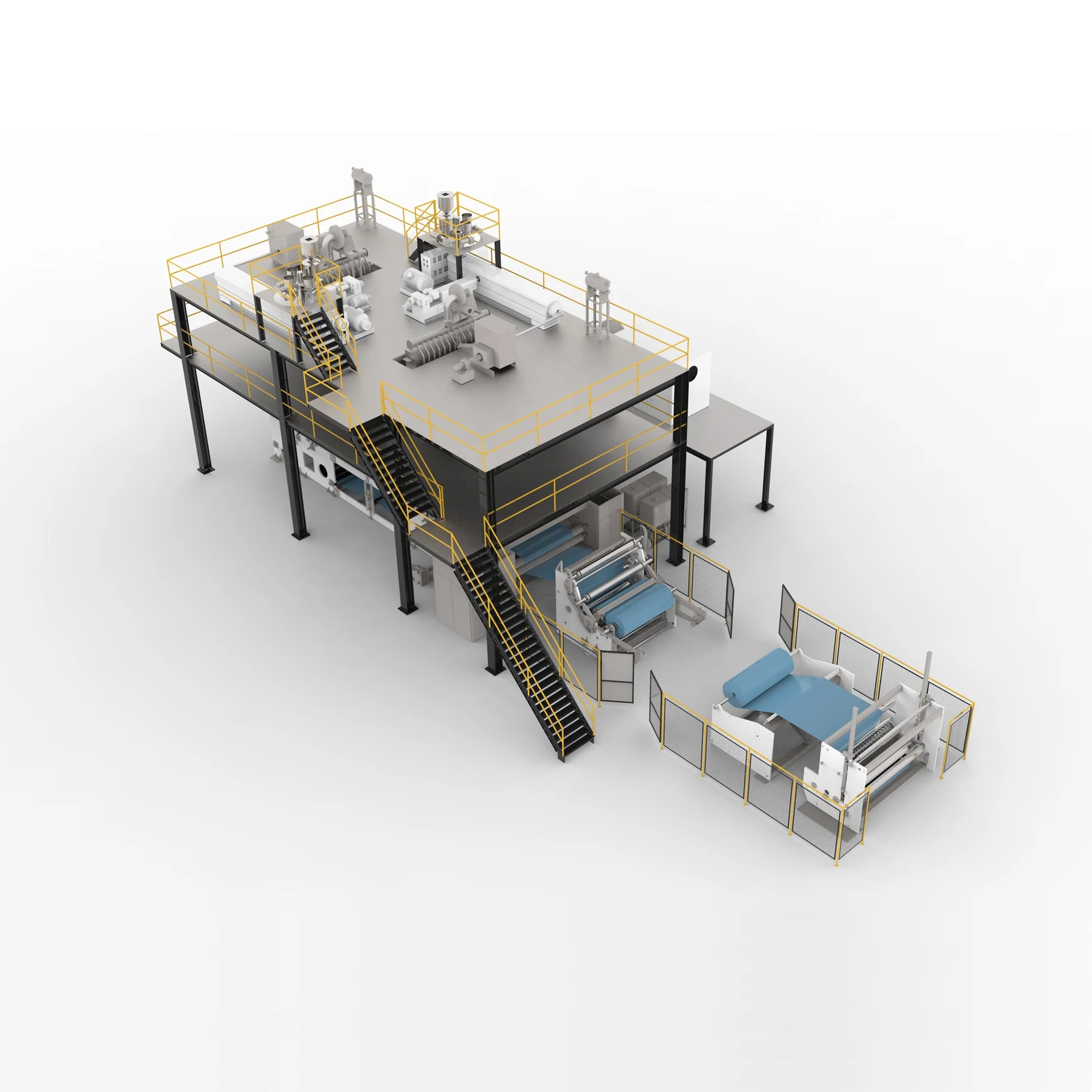 High-speed nonwoven fabric making machine nonwoven production line