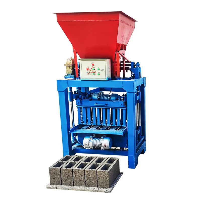 Household Small Mobile Brick Machine Hollow Burn-free Cement Brick Press Coagulation Brick Making Machine