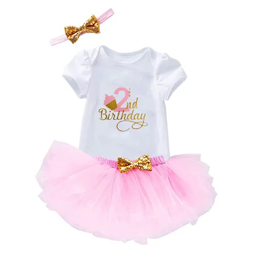 6-12 months baby girl clothes toddler clothing girl Kids Party Newborn Sweet Girls Tutu Skirt For Baby 1St Birthday DGHB-001