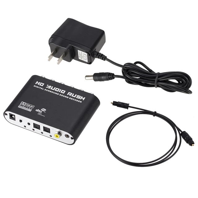 Analog to digital audio converter Gear Optical SPDIF/ Coaxial to 5.1 Digital Sound Decoder Converter