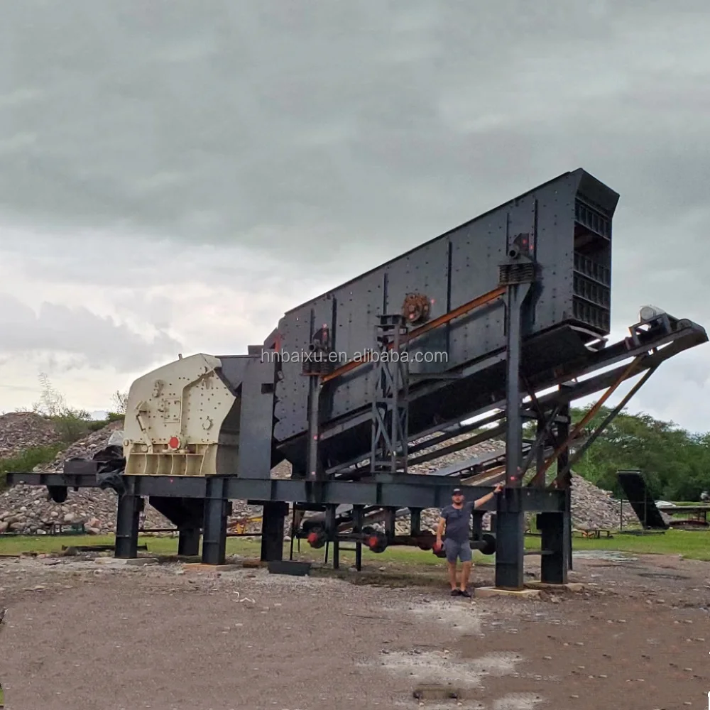 mining machinery 50-100tph basalt limestone aggregate impact crusher stone crushing plant