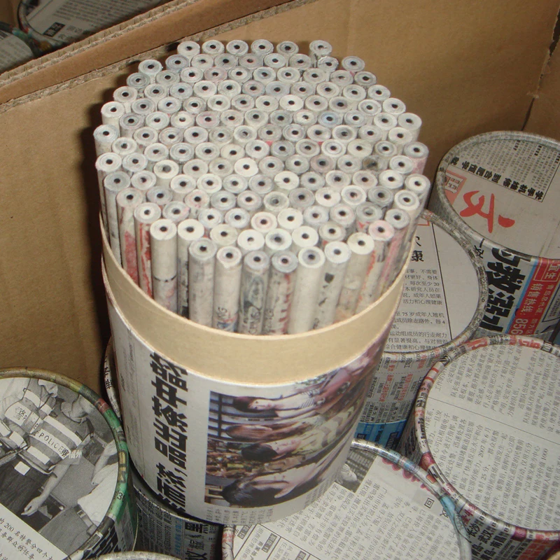 7 inches HB 2.0mm recycled newspaper pencil for