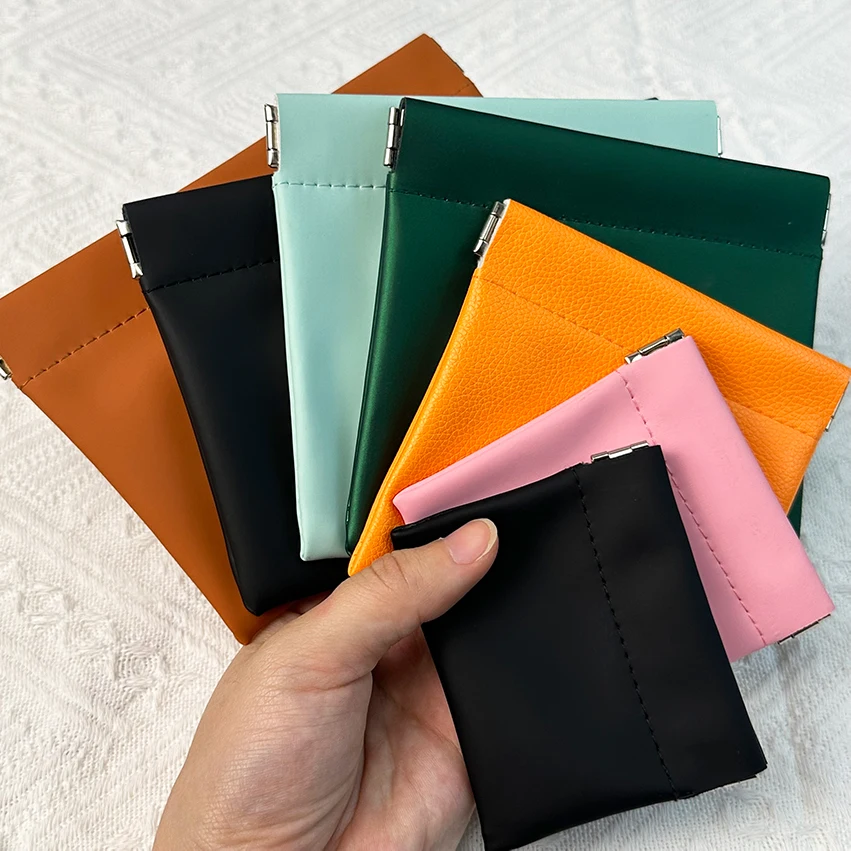 Travel organizer accessories Bag Wholesale PU leather Toiletry Lipstick Pouch Bag Water-proof Custom makeup Bag shrapnel pouch