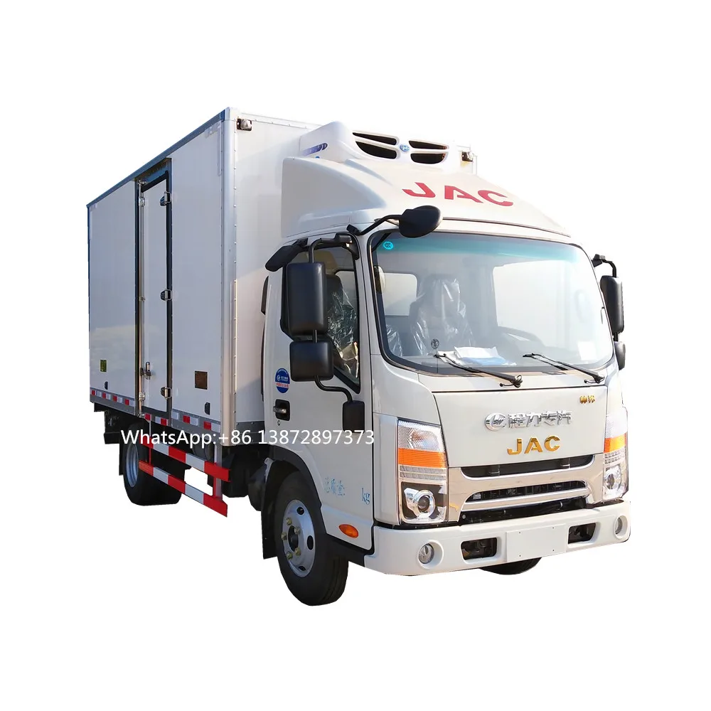 5 tons refrigerated fresh truck for transportation fruits and vegetables