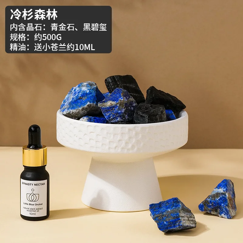 Aromatherapy clear Quartz and Citrine Luxury Cork Scented Stone Diffuser Crystal Diffuser Air Freshener Personalized OEM