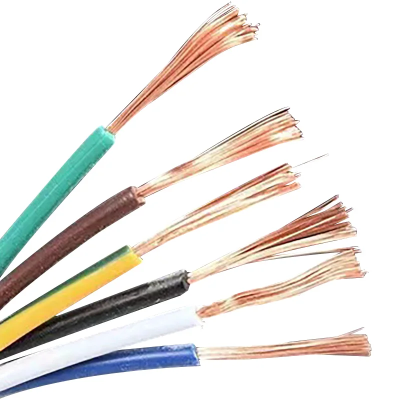 china manufacturer bv/bvr 450/750v 70c 1.5mm 2.5mm 4mm 6mm single/stranded bare copper house wire used bv pvc electric wire