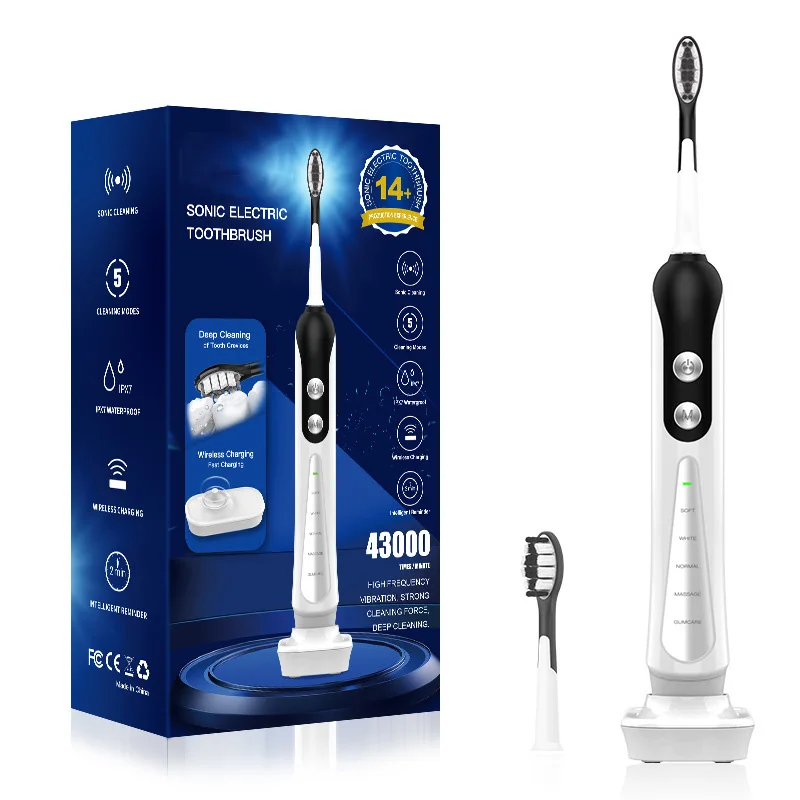 High Quality Professional DuPont Sonic Electric Toothbrush IPX7 Portable Travel Toothbrush Motorized Teeth Cleaning Oral Care