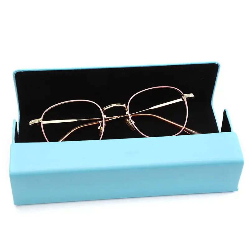 Fashion Glasses Leather Case Women Girls Sunglasses Storage Bag Hard Optical Glasses Box Cases