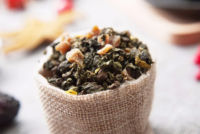 
OEM Customized kraft paper bags Packaging Peach Oolong Tea for Taiwan bubble tea 