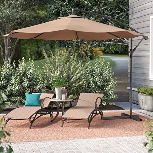 3m outdoor patio steel 6 ribs banana beach garden umbrella RLF-UMB-001-1