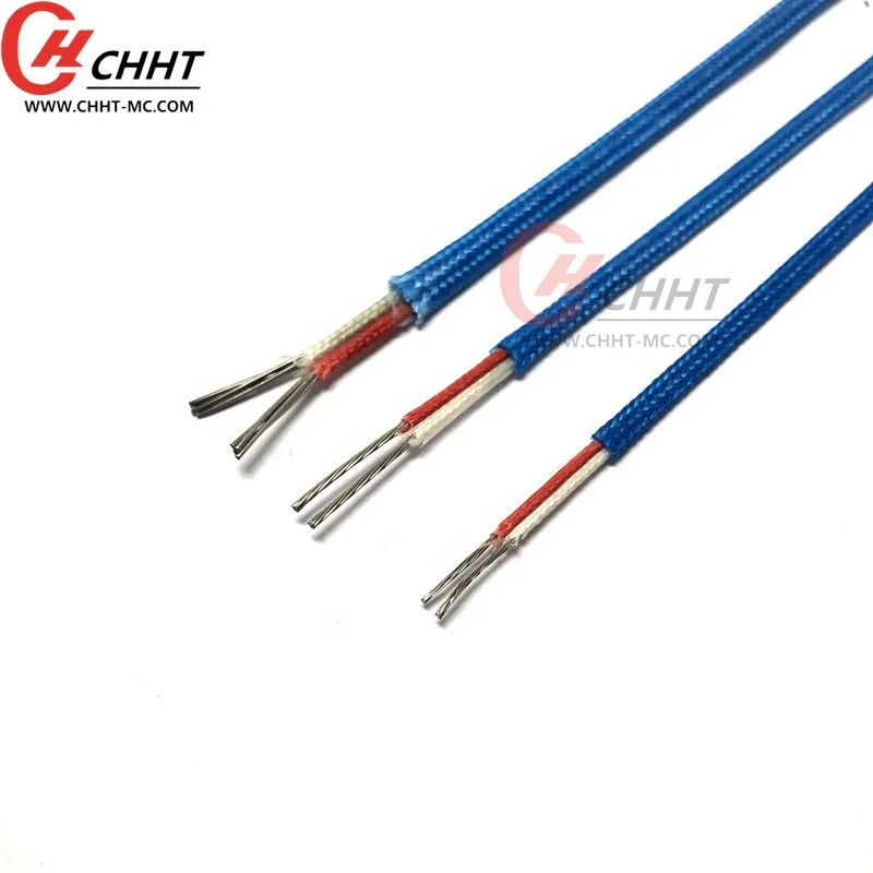 2*7*0.3mm K-type thermocouple high temperature glass fiber compensating wire extension wire
