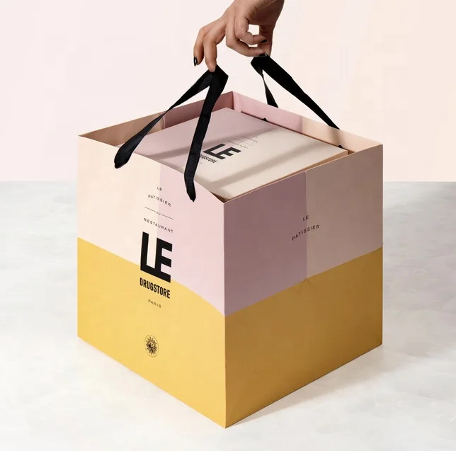 Wholesale Giving Foldable Sweets Baking Cardboard Food Grade Gift Packaging Dessert Cake Box