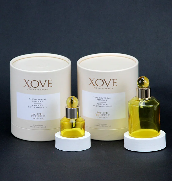 Personality Desgin cosmetic Essential oils bottle skincare solid perfume packaging cardboard deodorant Round paper tube box