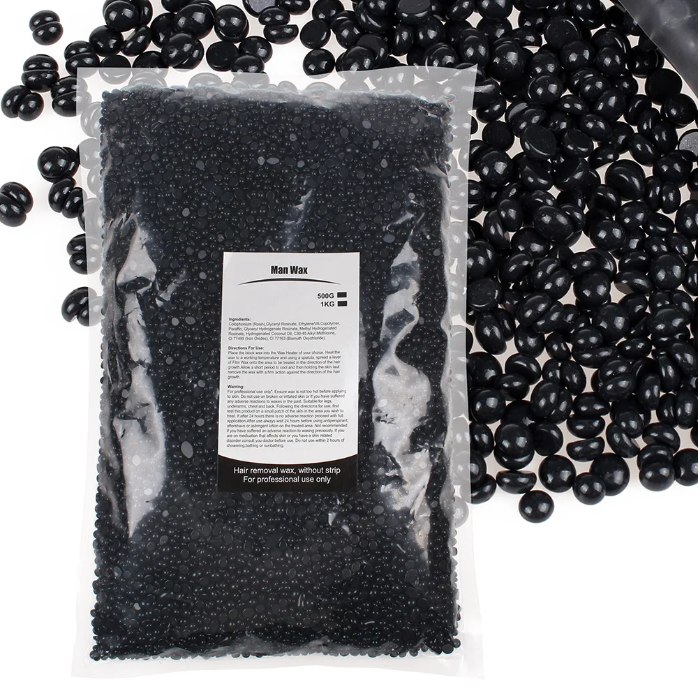 Dropshipping Custom Low Price Painless Hair Removal 500g 1000g Natural Hard Waxing Beans Wax Beads for sale