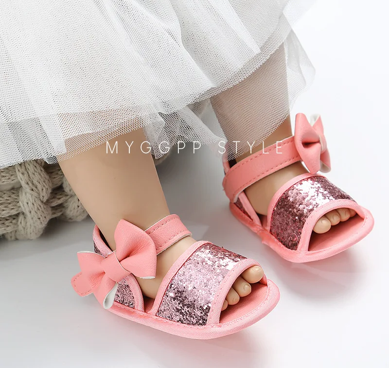2020 summer bowknot cute toddler infant golden girls baby dress shoes kids sandals