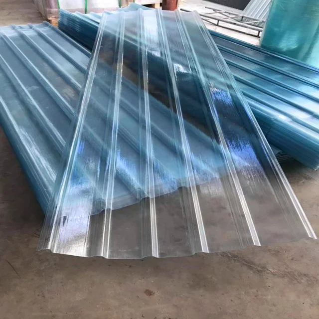 BORNAY pvc color plastic corrugated roofing sheets tile low price PVC roofing tile GRP Fibreglass Rooflights