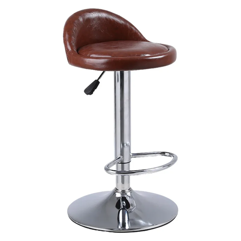 Commercial Industrial Furniture Kitchen Height Bar Stools Leather Bar Stool High Chair for Sale