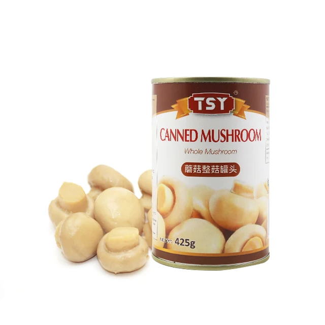 TSY Food Instant Vegetable Factory mutton Mushroom Canned Price Bulk mushrooms Shiitake Whole Mushroom Canned Suppliers