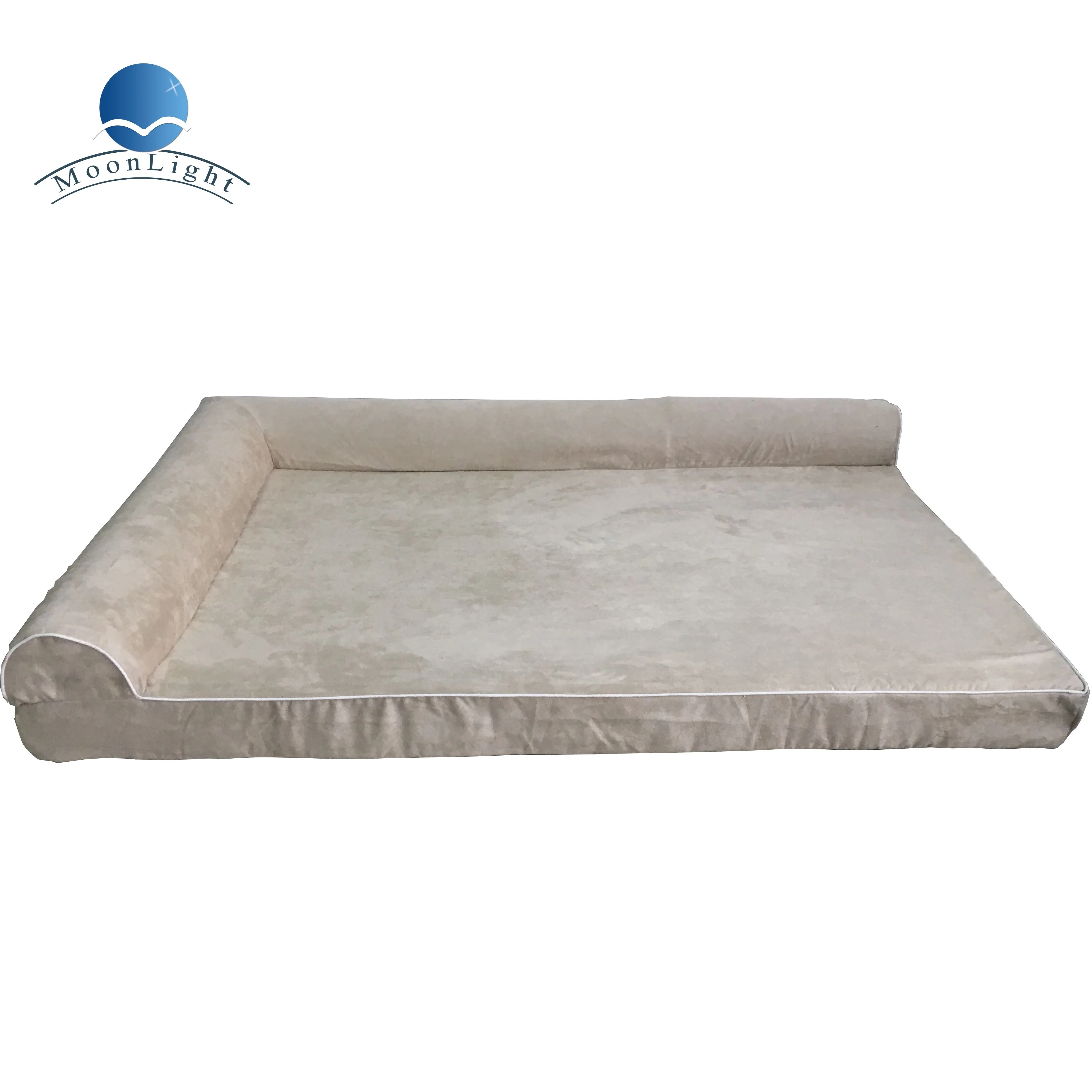 L-образная ортопедическая кровать для собак с эффектом памяти диван больших моющийся и съемный чехол