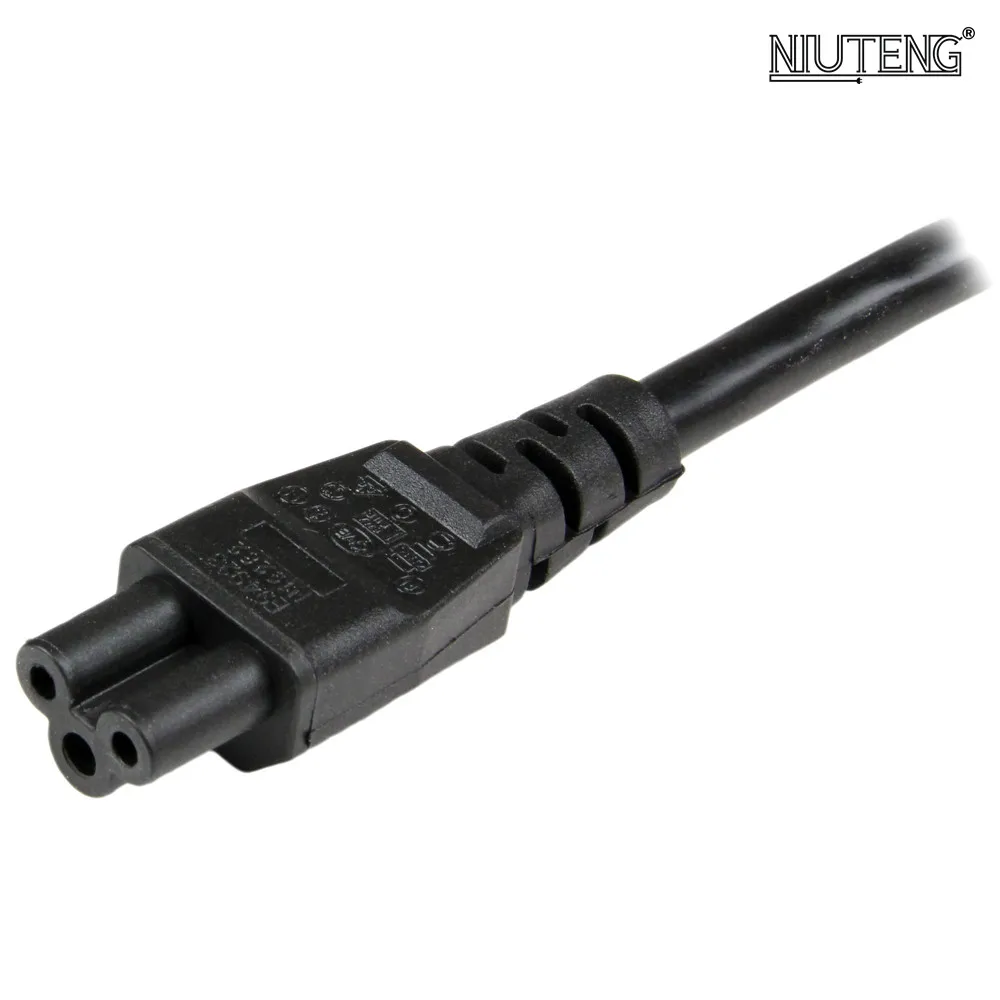 China leader manufacturer 6ft European 3-Prong Angled Notebook Power Cord Angled CEE 7/7 to IEC320 C5 cee 7/7 to iec c5 cable