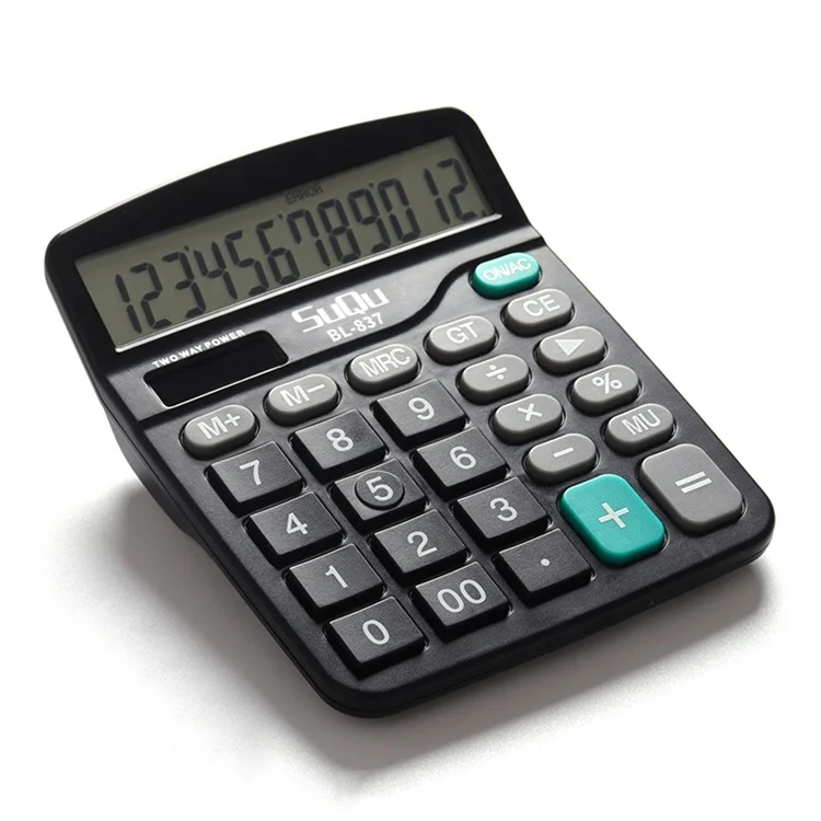 Stationery Office Calculator 12digits Calculator Dual Power Scientific Calculator