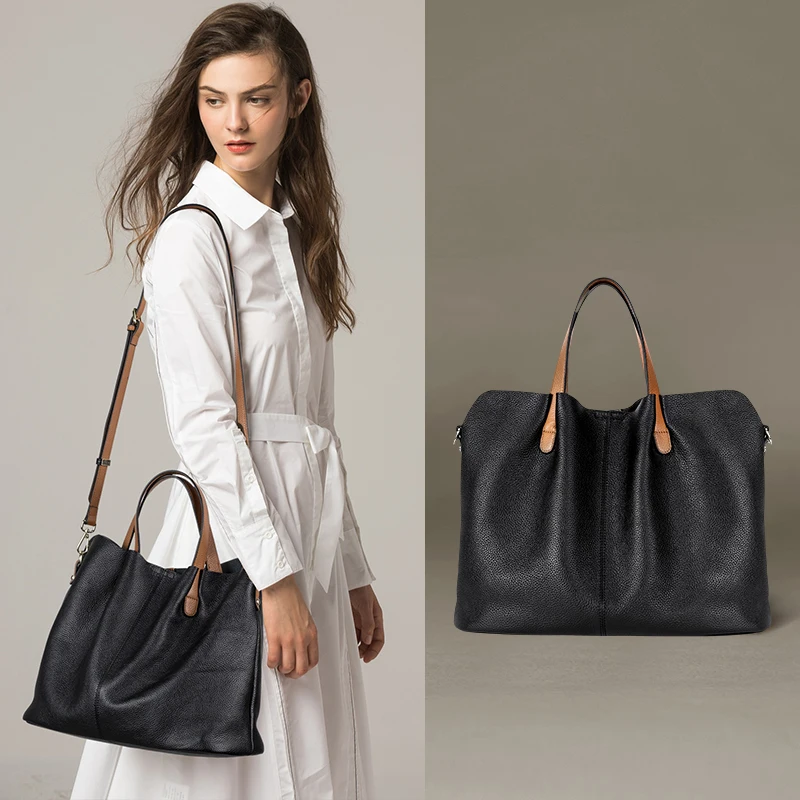 
OEM/ODM Brand Design 2020 UK Charming Style 100% Genuine Leather Tote bag Shopping Handbags for women 