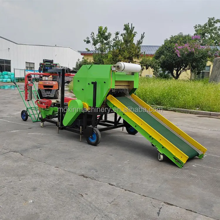 Moxin Automatic Hay And Straw Baler Machine Silage Making Machine