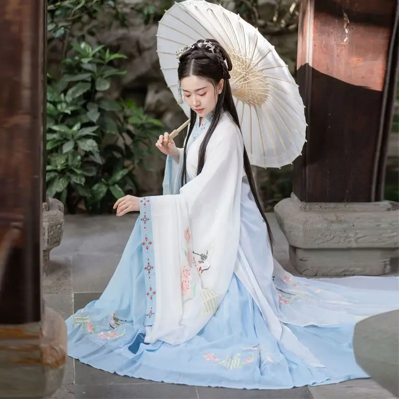 Оптовая продажа одежды hanfu из шифона в старинном стиле для