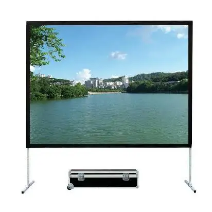 Высококачественный уличный складной портативный быстро складывающийся экран для проектора 120 дюйма с подставкой и сумкой переноски