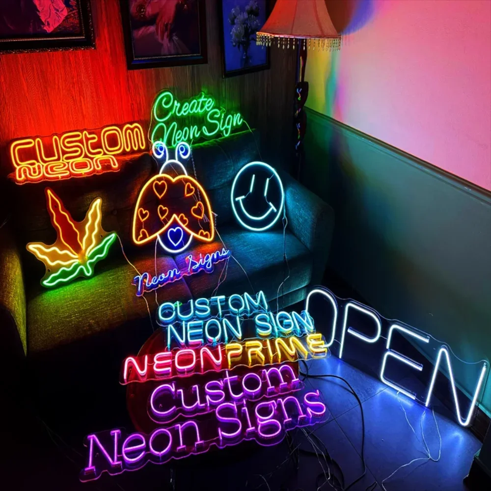 Neon Sign 10 kv Hookah Neon Sign Custom Made Wall Lights Party Wedding Shop Window Restaurant Birthday Decoration Neon Light