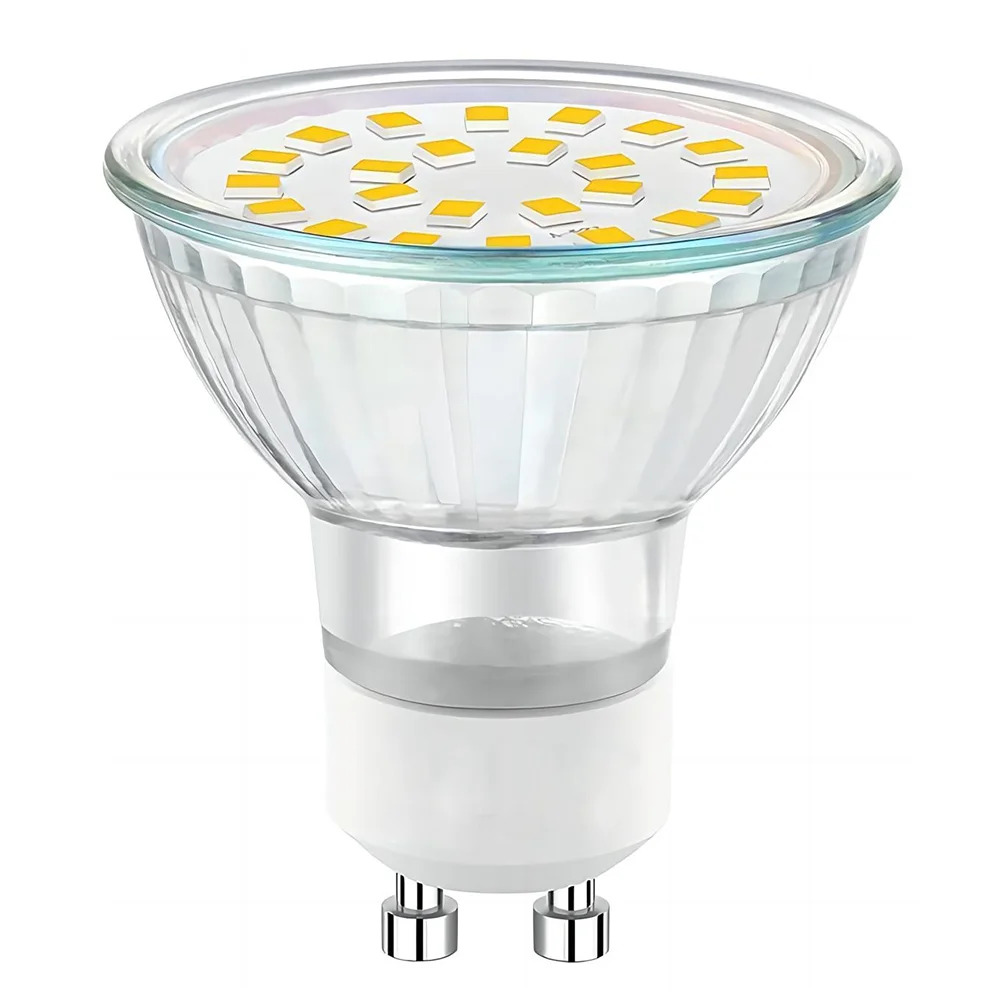 Led Bulb/led Spot Light /led Lamp Smd Cup Gu10 21leds Glass Cover Spotlight