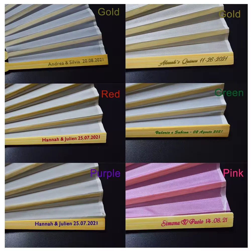 Japanese Chinese Vintage Bamboo Crafts Summer Folding Hand Fans for Wedding Dancing Party HandheldFans