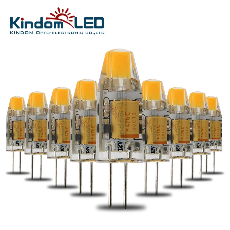 high quality 1.2W Nail design silica glue G4 light COB G4 bulb 12V lampe