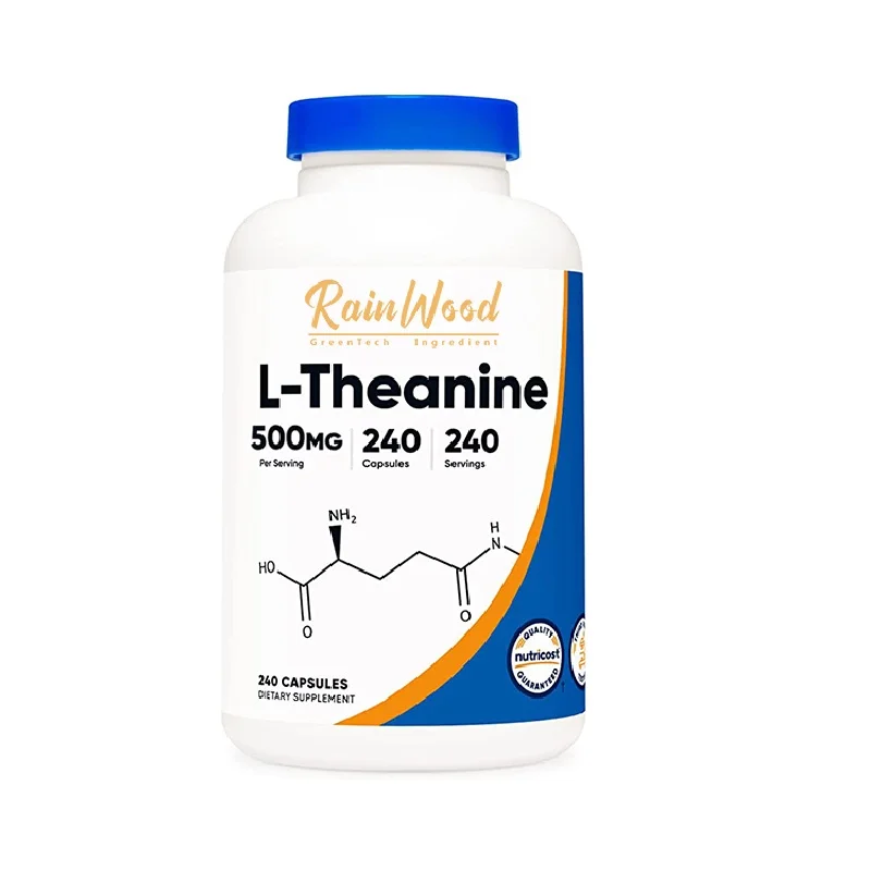 Food Supplement Organic Green Tea Extract Theanine Natural  L-theanine Capsules