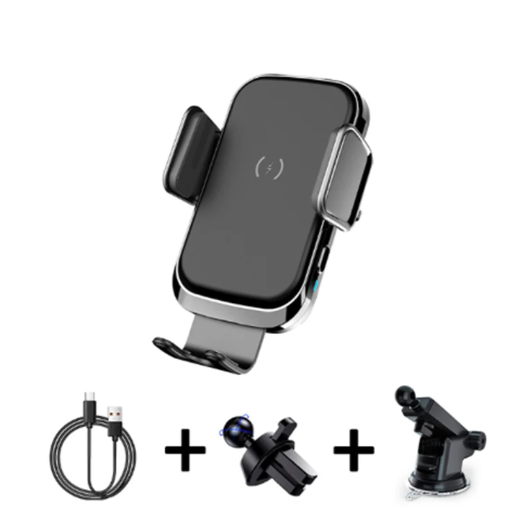 2022 New Automatic Clamping Wireless Car Charger Mount Smart Sensor Car Wireless Charger For iPhone Android Samsung