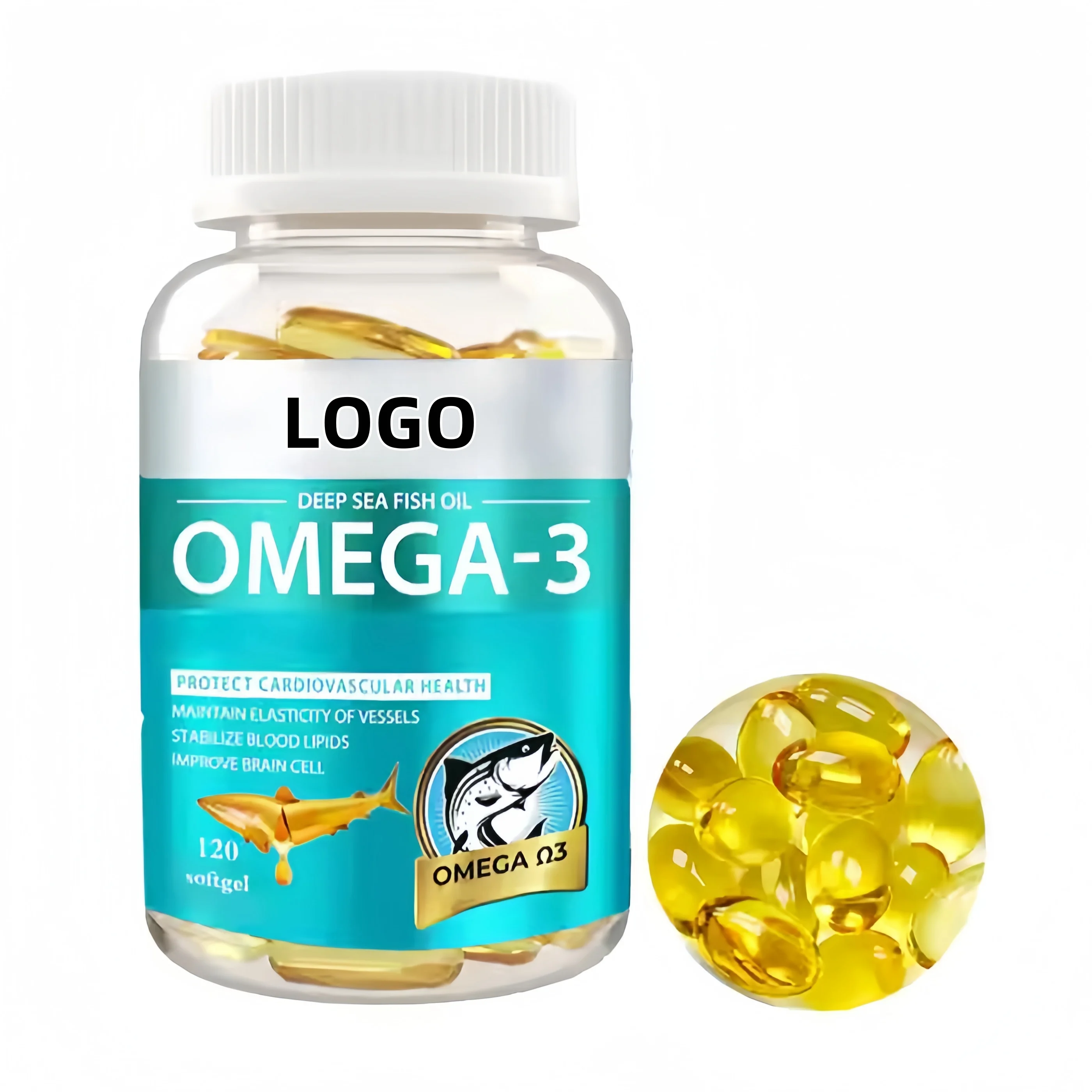 Прямая поставка с фабрики OEM Omega 3 дикий глубокий рыбий жир DHA EPA 1000 мг мягкая гелевая капсула