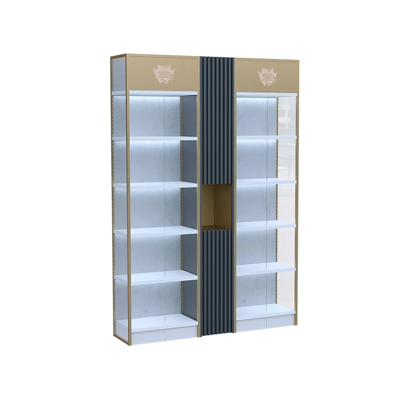 Customized Display Gondola Shelves For Retail Liquor And Wine Stores Interior Decoration Wine Cellar Shelves