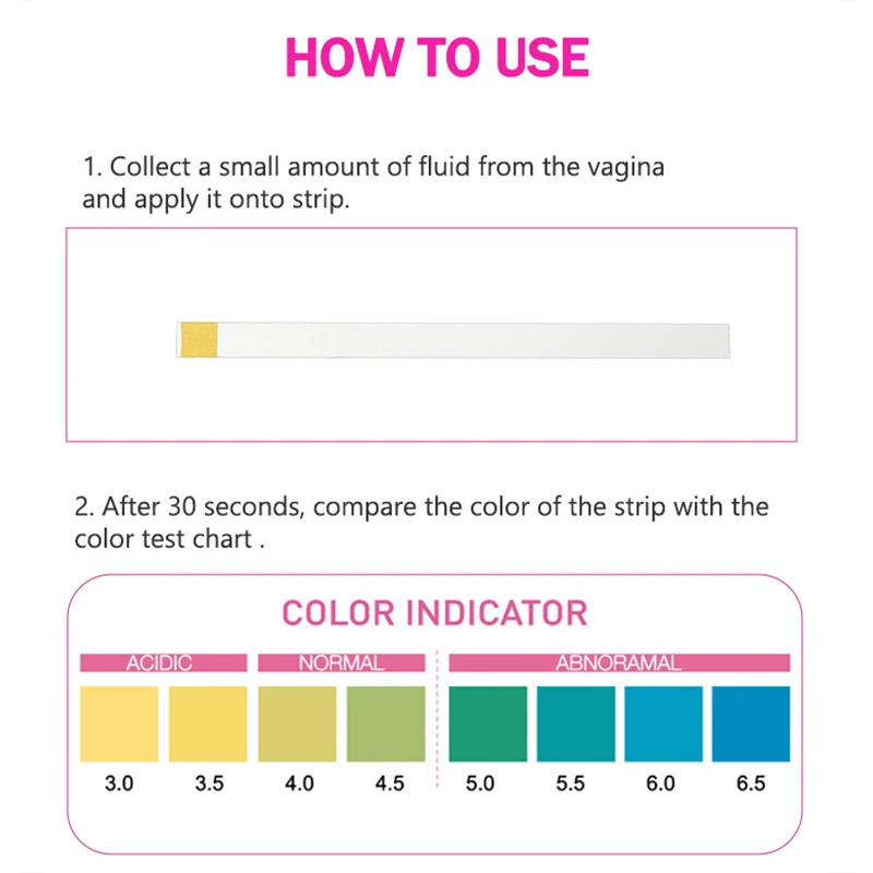 100pcs Ph-Balance Monitor Feminine Ph Test Vaginal Health Female Ph Test Strips For Women