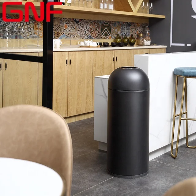 GNF hotel bullet head stainless steel garbage can kitchen trash can public waste bins