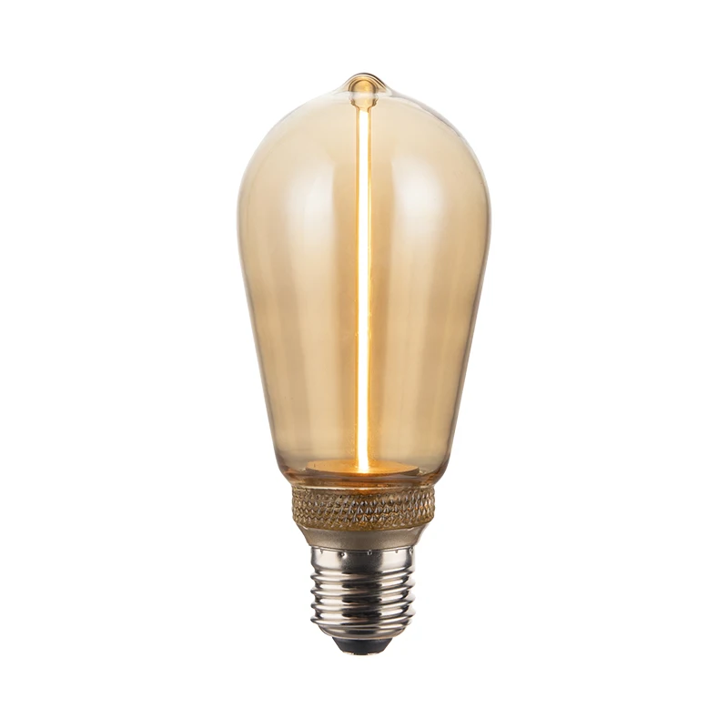 New Product One Series 220v 120v 3.5w House Decor Lights E27 St64 Unique Light Bulbs Dimmable Led Filament Bulb