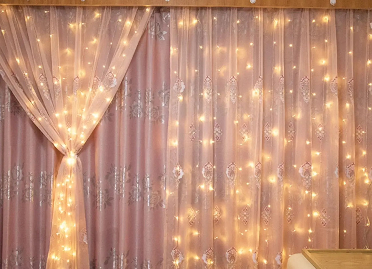 Christmas Garland LED Fairy Curtain Icicle String Lights AC 220V Street Outdoor Decorative Holiday Light