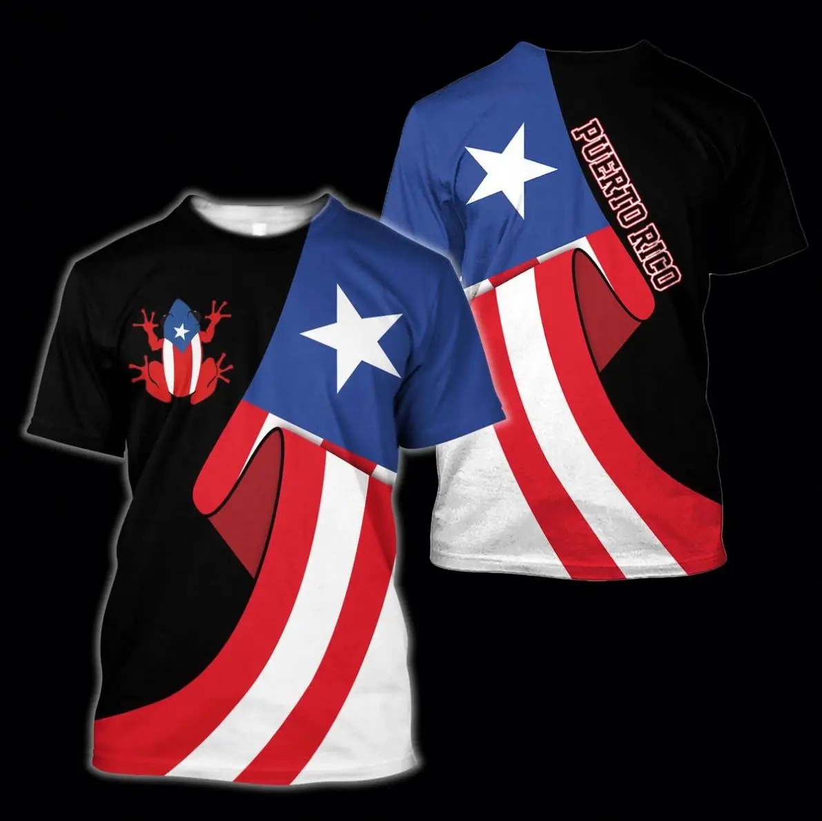 Unique Custom Puerto Rico Coqui Printed T Shirts For Men Hot Sale Cheap Price Bulk T Shirts Short Sleeve Oversize T-shirts