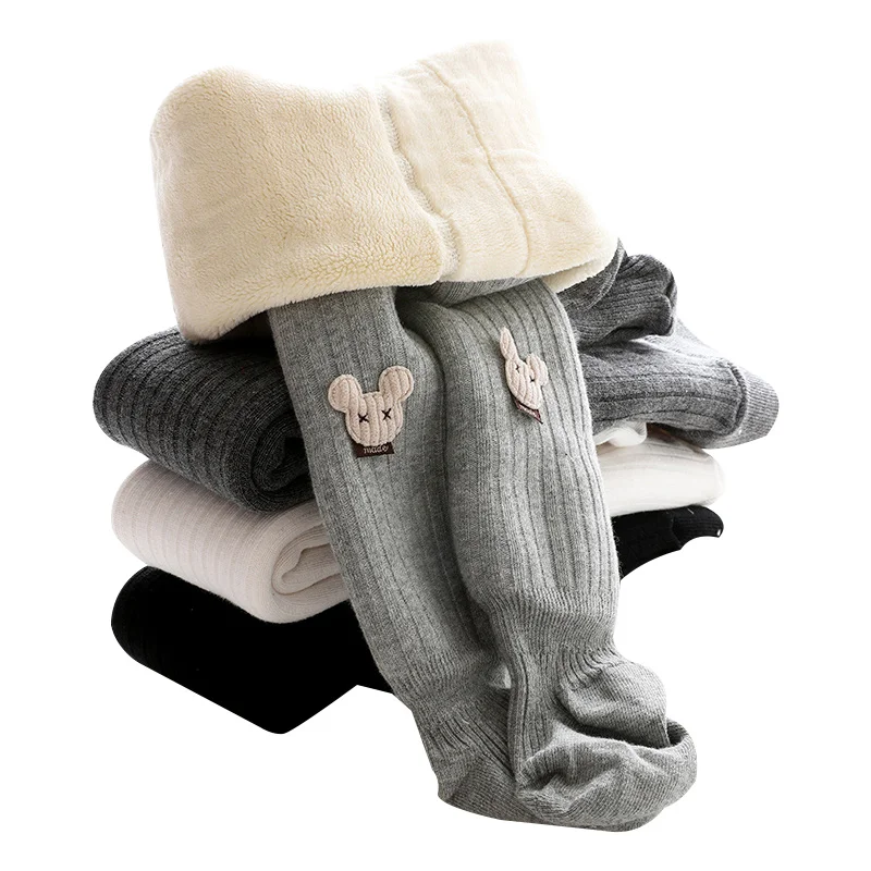 Новые детские объемные Носки с рисунком Микки Мауса модные теплые колготки для девочек