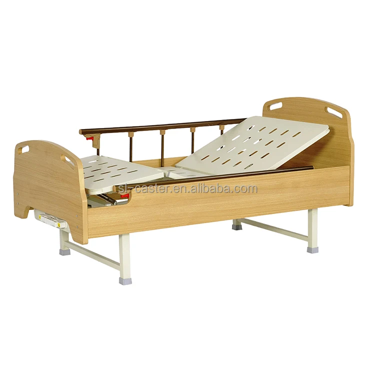 SL-J2004 Home Care Medical bed Manual Cranks Hospital bed wooden ABS Hand-operated Children Adult Furniture Medic nursing Bed