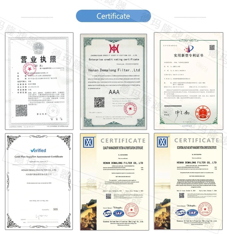 Separate hydraulic oil press filter Coalescing  60.644-727/D, CC14J suction compressor filter series cartridge