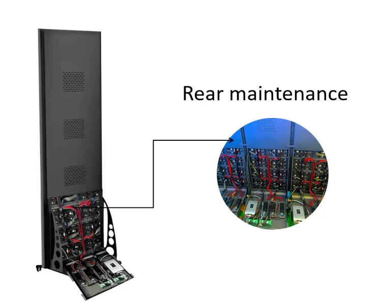 UHLED 1080P Indoor P2.5 led display screen high brightness led poster display led smart standing screen