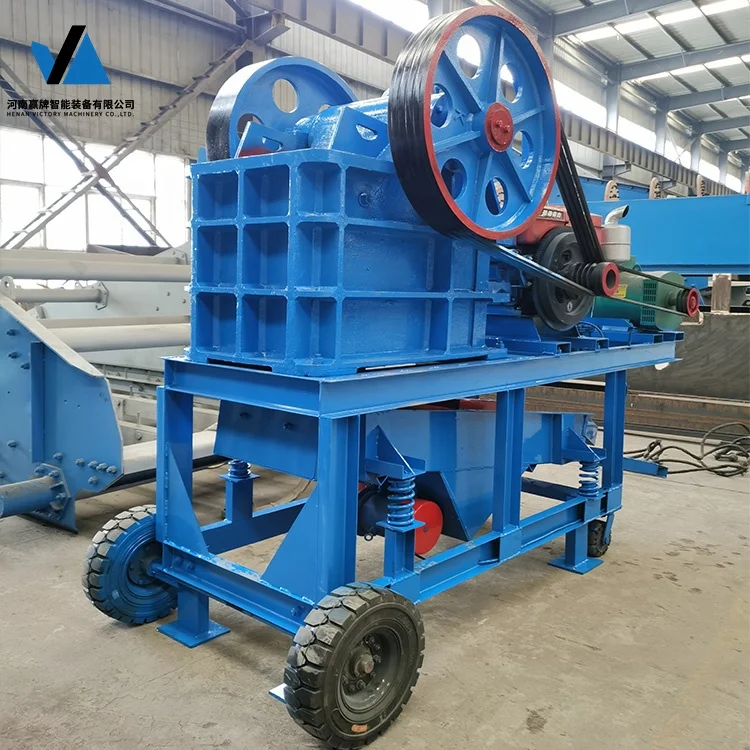 Small Mobile Mini Mobile Jaw Crusher Machine High Quality Diesel Engine Stone Stone Crusher Machine Price in Turkey for Sale