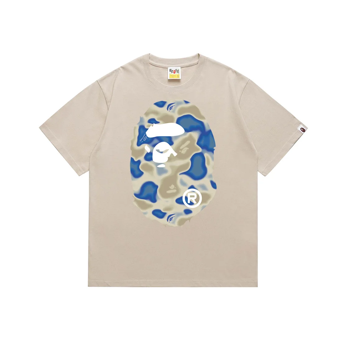 King Mcgreen Star Accept Custom DTG Puff/School summer new 100%  cotton camouflage print short-sleeved T-shirt top